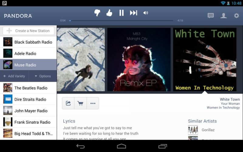 Pandora download for android tablet windows 7